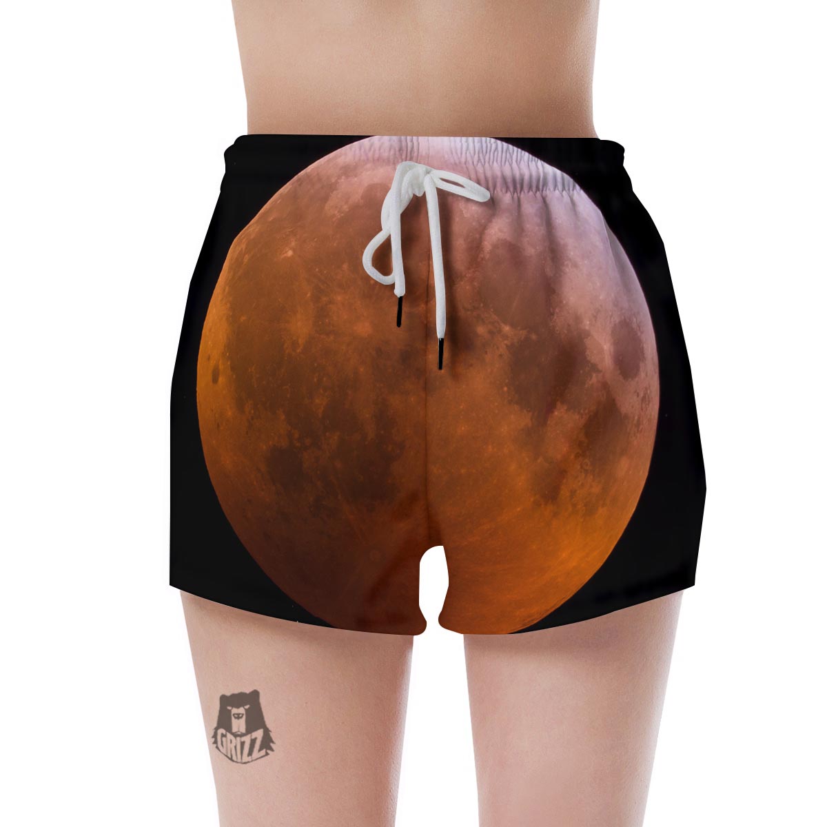 Eclipse Total Lunar Print Women's Shorts-grizzshop