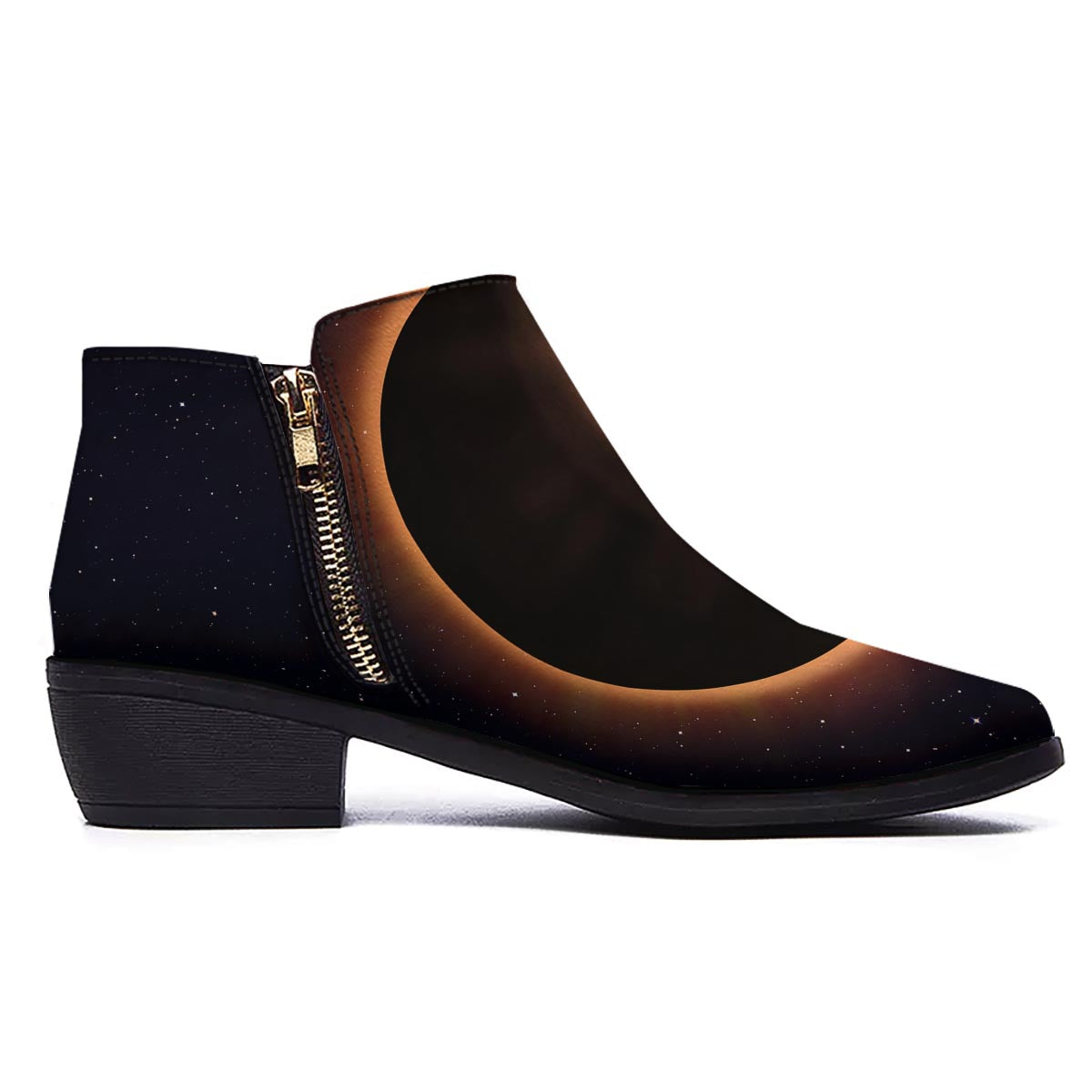 Eclipse Total Solar Print Ankle Boots-grizzshop