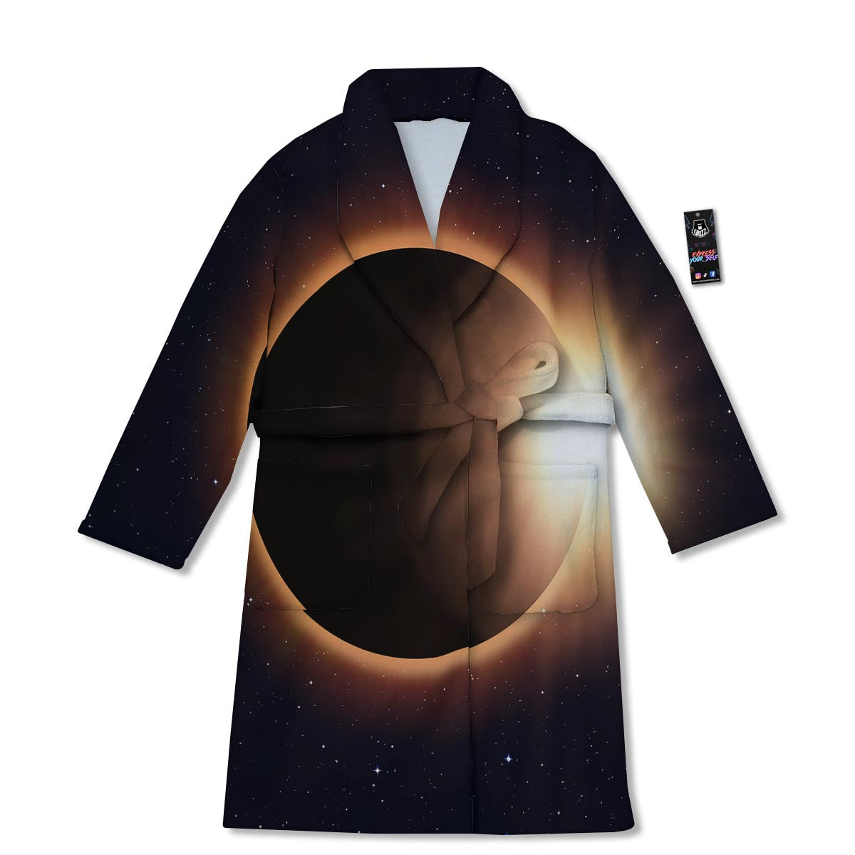 Eclipse Total Solar Print Bathrobe-grizzshop