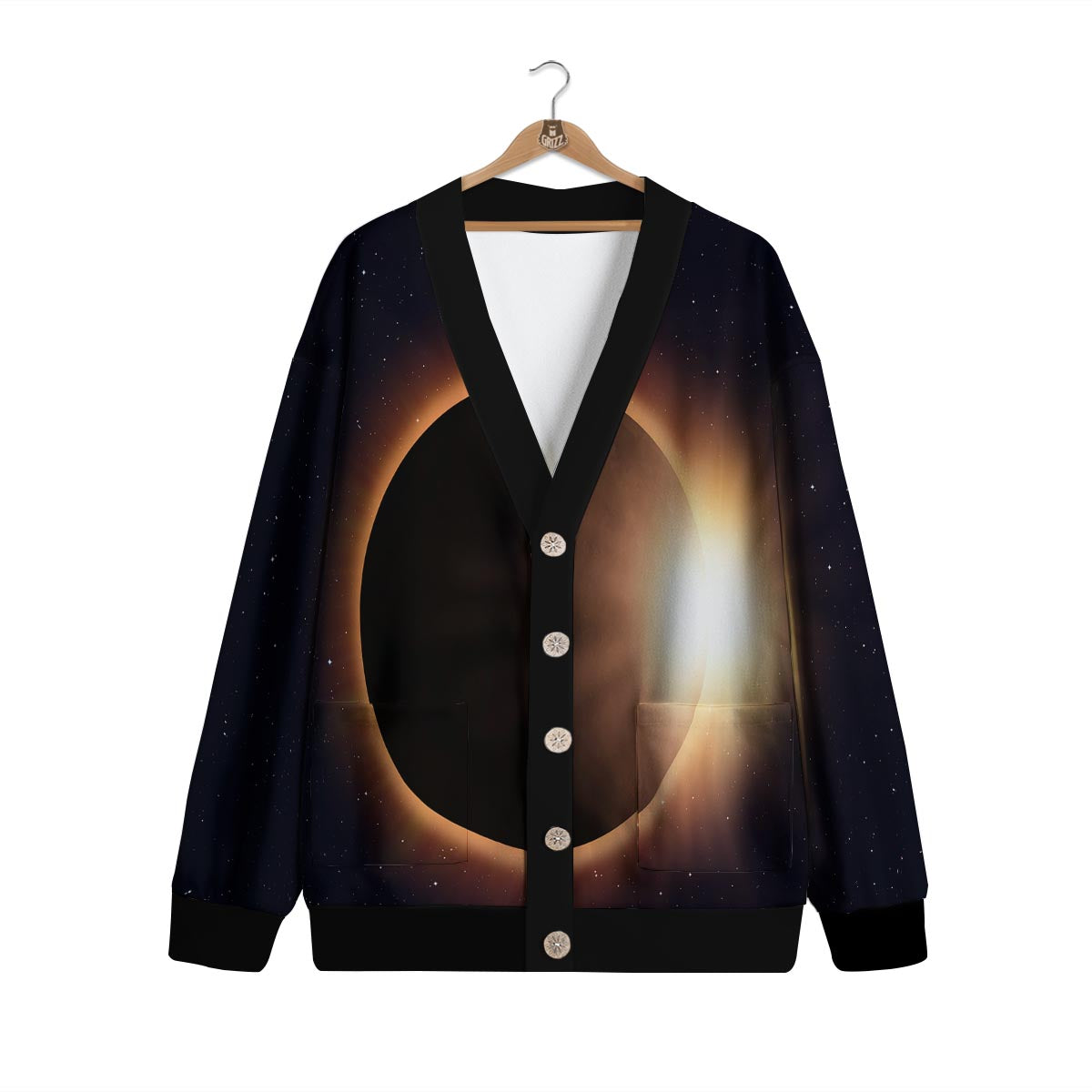Eclipse Total Solar Print Cardigan-grizzshop