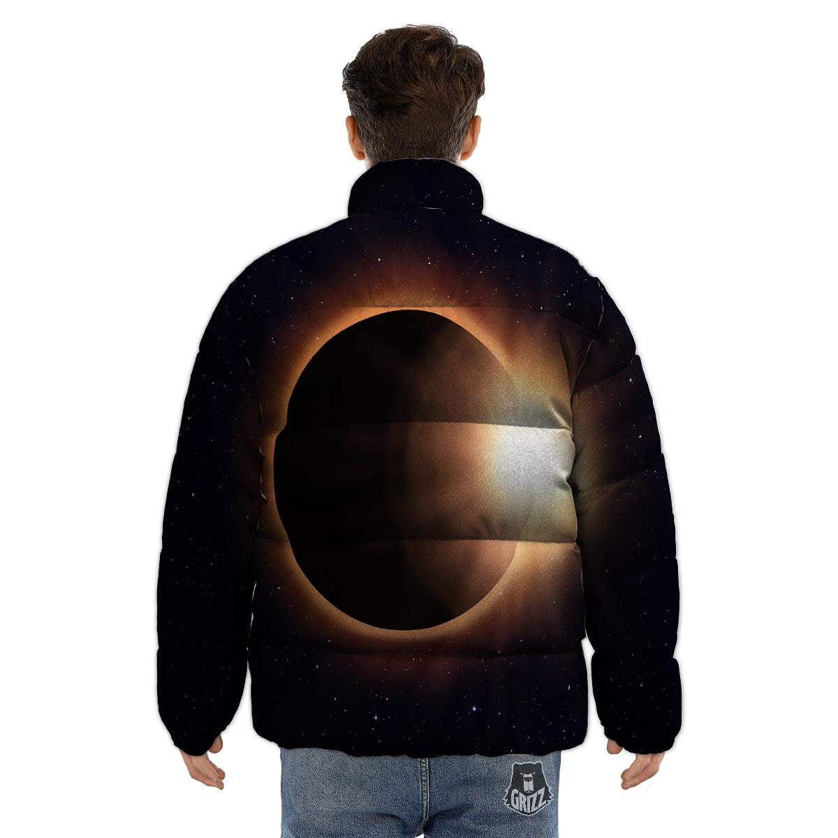Eclipse Total Solar Print Puffer Jacket-grizzshop