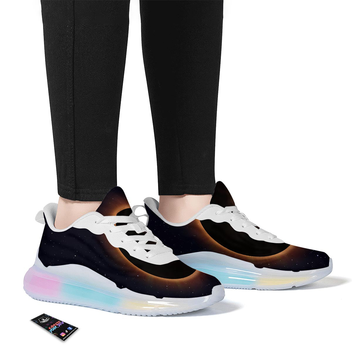 Eclipse Total Solar Print Running Sneakers-grizzshop