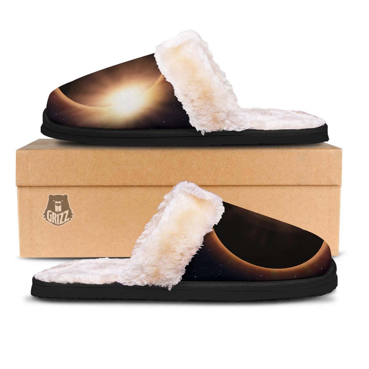 Eclipse Total Solar Print Slippers-grizzshop