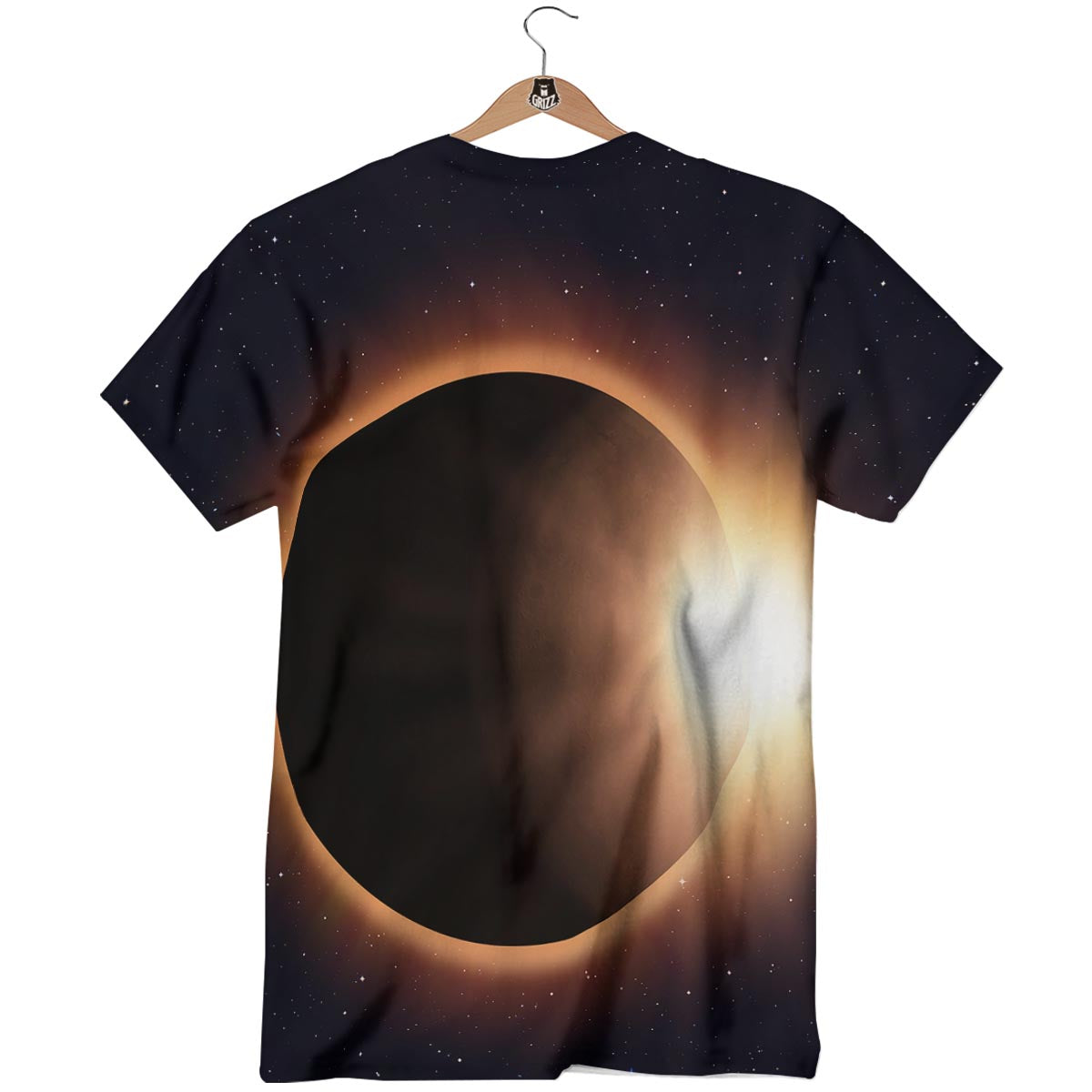 Eclipse Total Solar Print T-Shirt-grizzshop