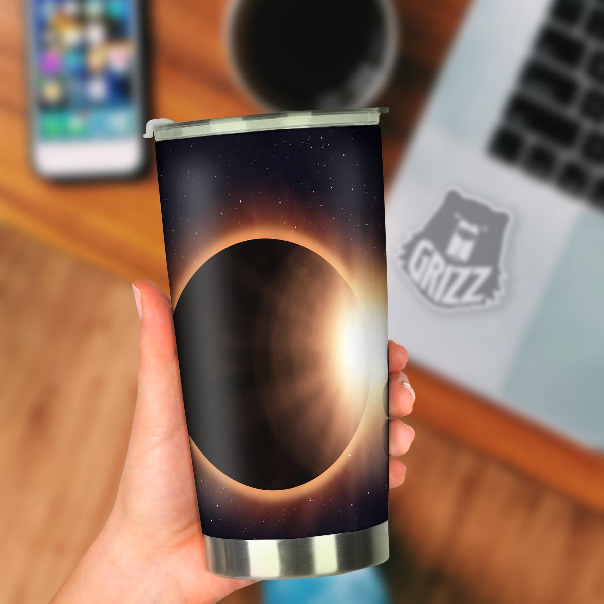 Eclipse Total Solar Print Tumbler-grizzshop