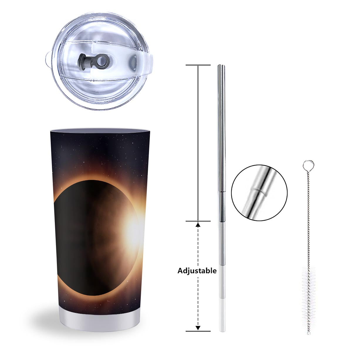 Eclipse Total Solar Print Tumbler-grizzshop