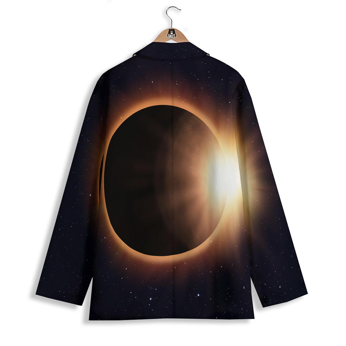 Eclipse Total Solar Print Women's Blazer-grizzshop