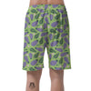 Eggplant Cute Pattern Print Men's Shorts-grizzshop