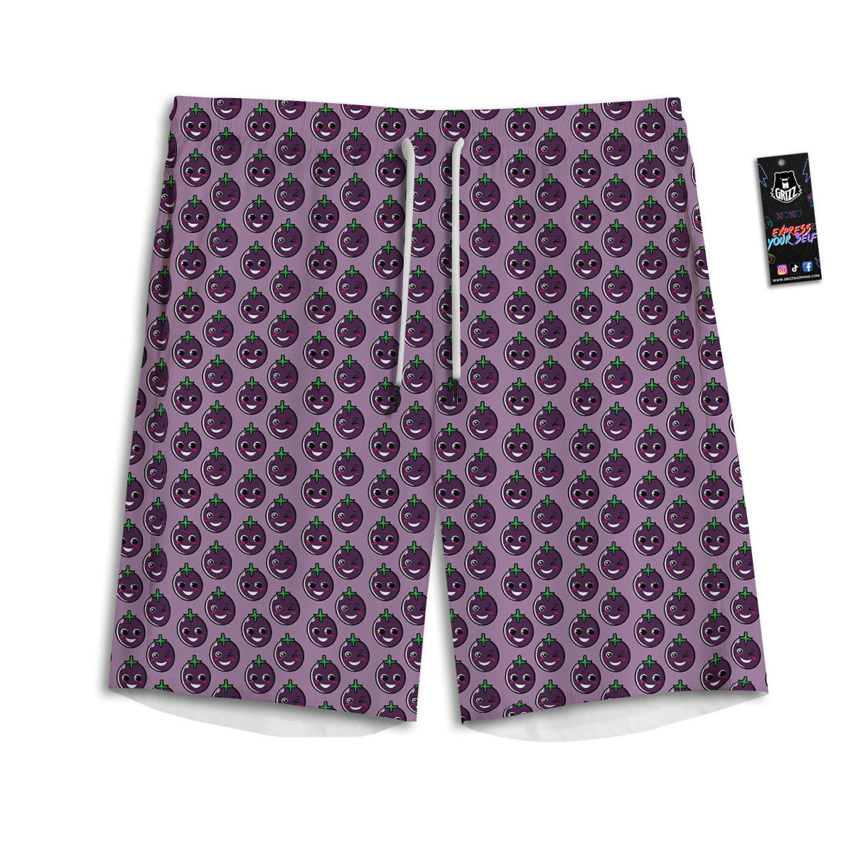 Equipment Lacrosse Print Pattern Men's Athletic Shorts