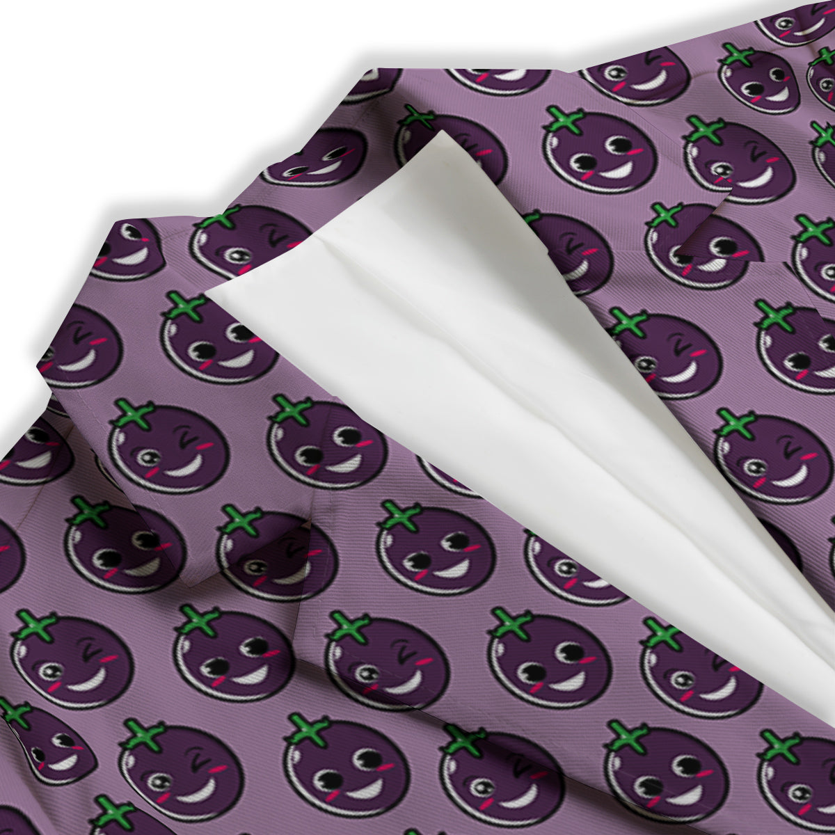Eggplant Cute Print Pattern Women's Blazer-grizzshop