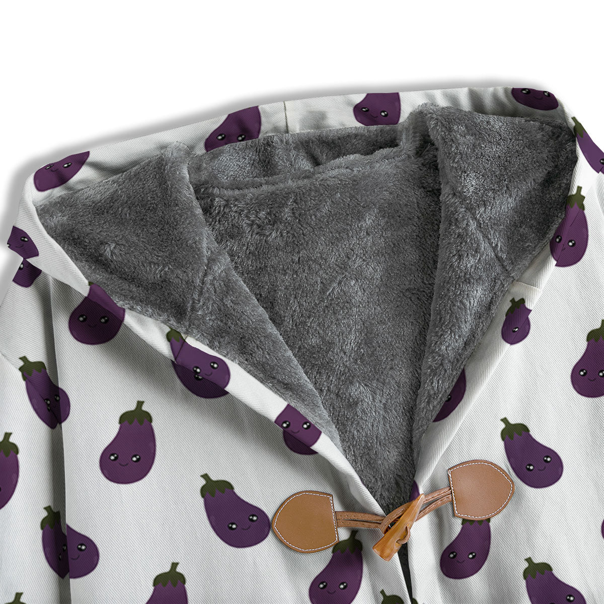 Eggplant Funny Print Pattern Men's Windbreaker Jacket-grizzshop