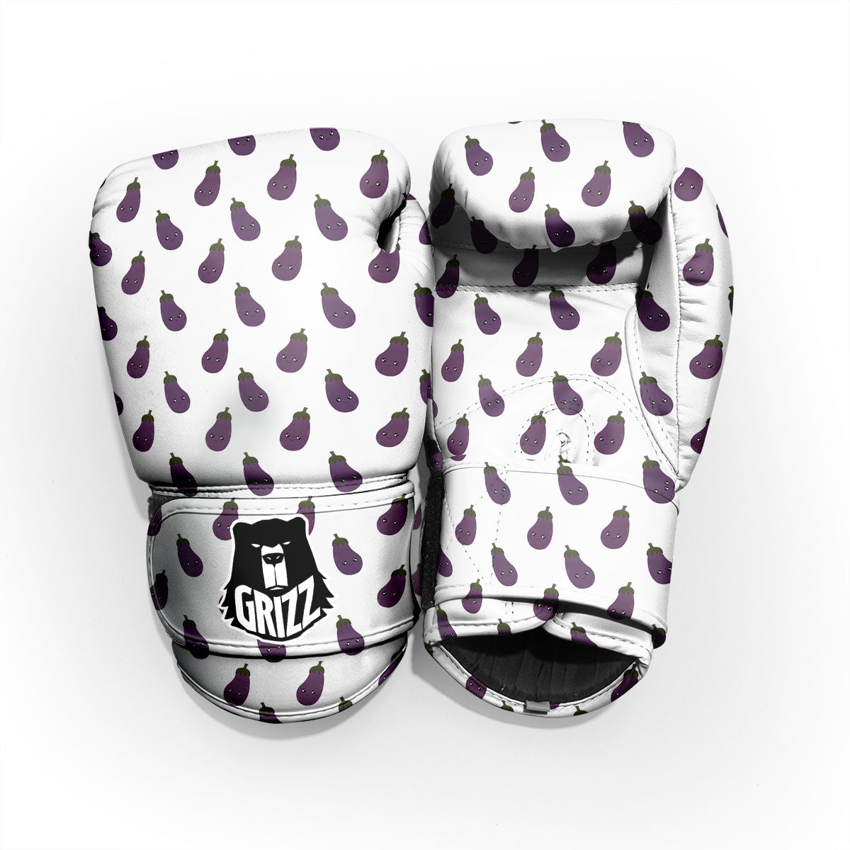 Eggplant Funny Print Pattern Pro Boxing Glove