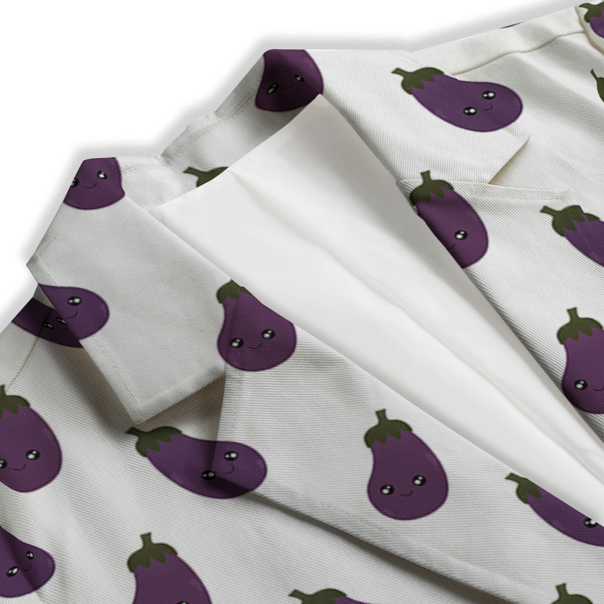 Eggplant Funny Print Pattern Women's Blazer-grizzshop