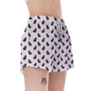 Eggplant Funny Print Pattern Women's Shorts-grizzshop