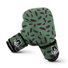 Eggplant Pattern Print Boxing Gloves-grizzshop