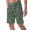 Eggplant Pattern Print Men's Shorts-grizzshop