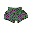 Eggplant Pattern Print Muay Thai Boxing Shorts-grizzshop