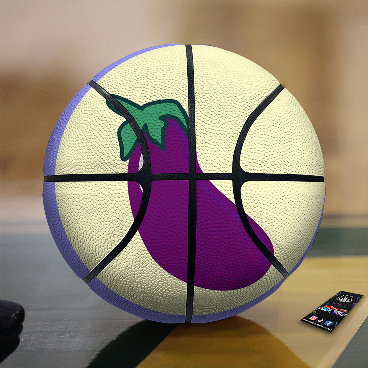 Eggplant Print Basketball-grizzshop