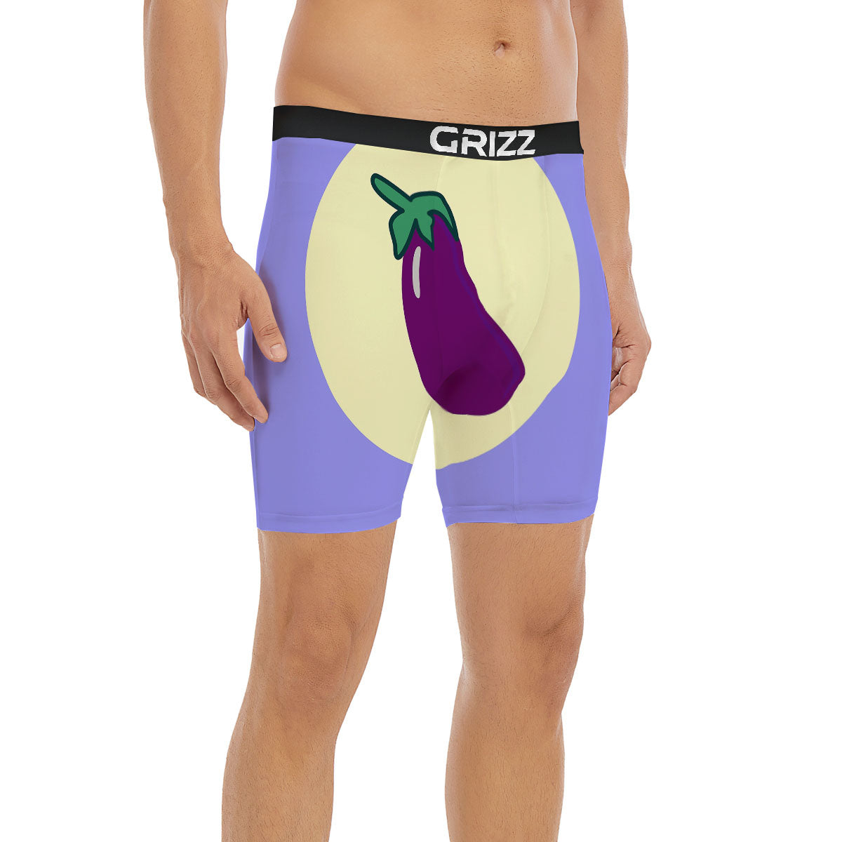 Eggplant Print Boxer Briefs-grizzshop