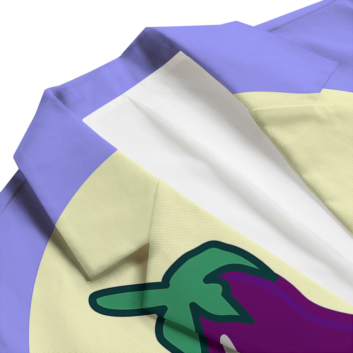 Eggplant Print Men's Blazer-grizzshop