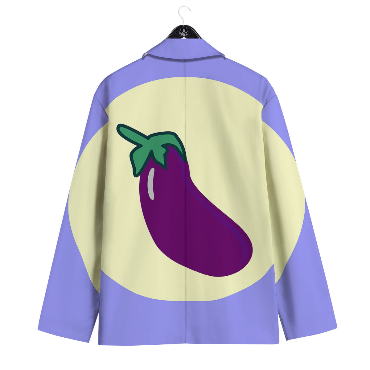 Eggplant Print Men's Sport Coat-grizzshop
