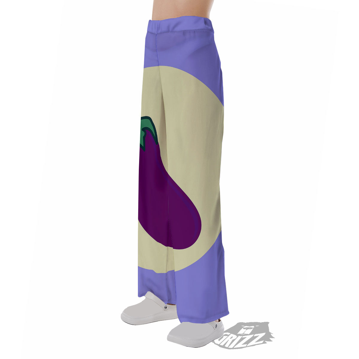 Eggplant Print Pajama Pants-grizzshop