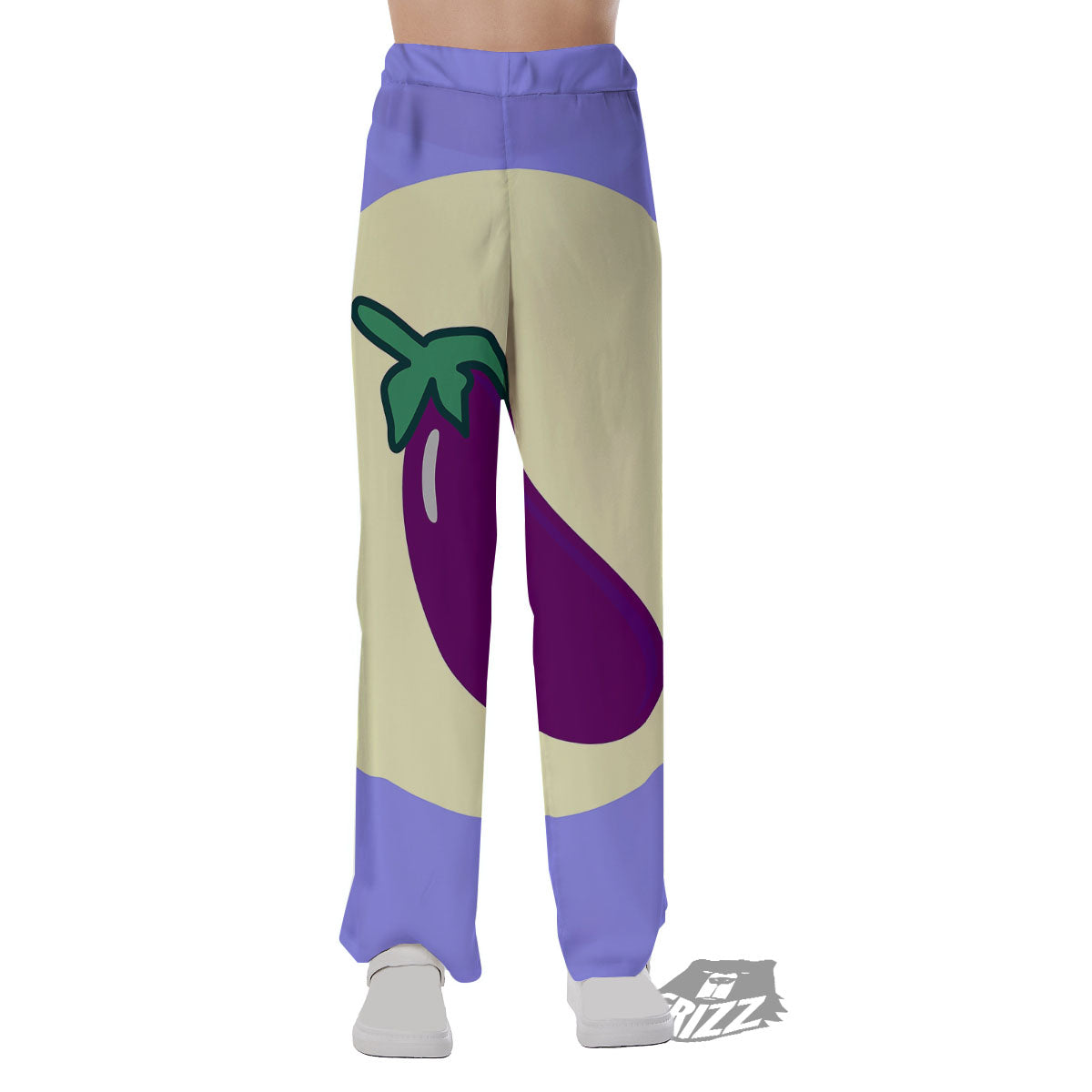 Eggplant Print Pajama Pants-grizzshop