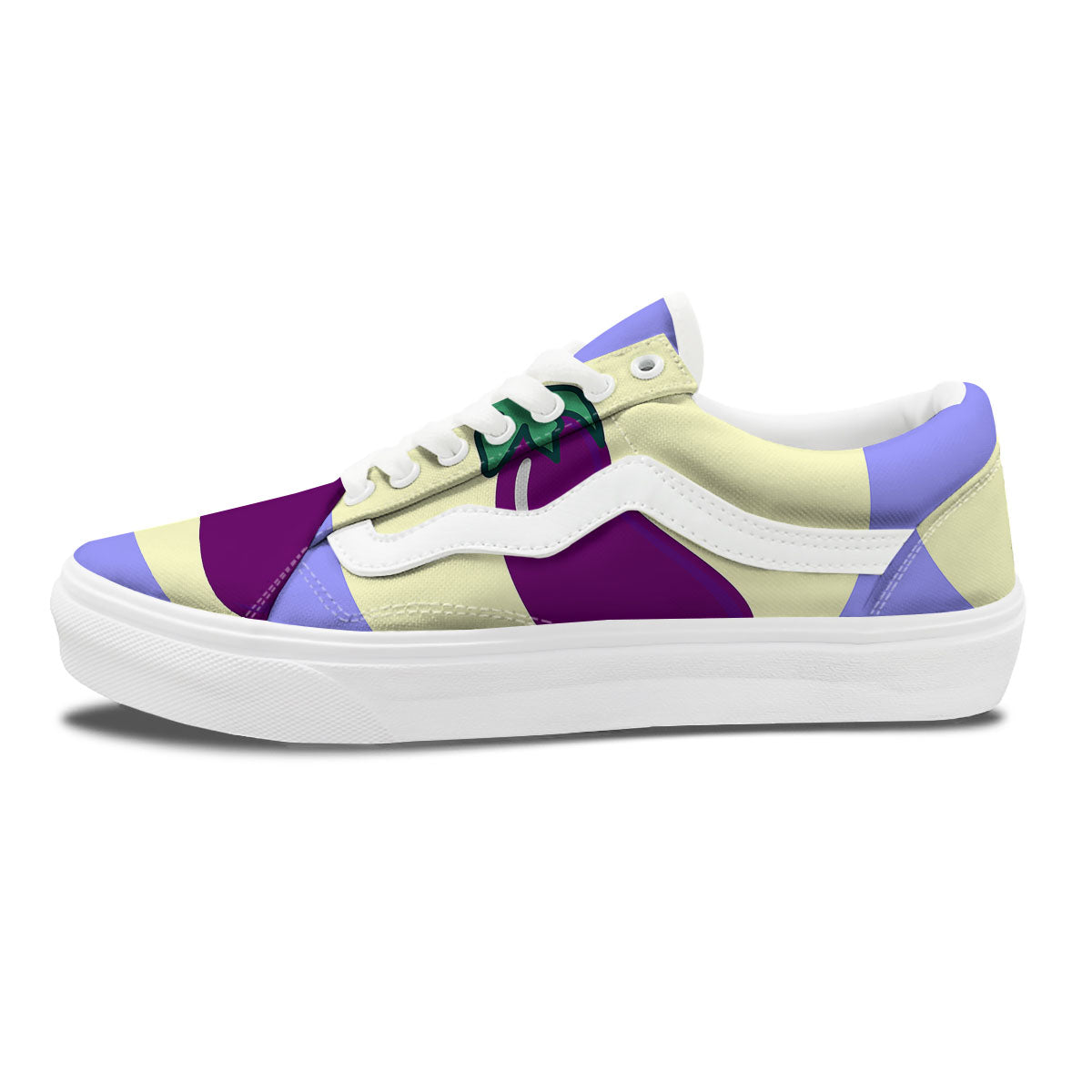 Eggplant Print Skate Shoes-grizzshop