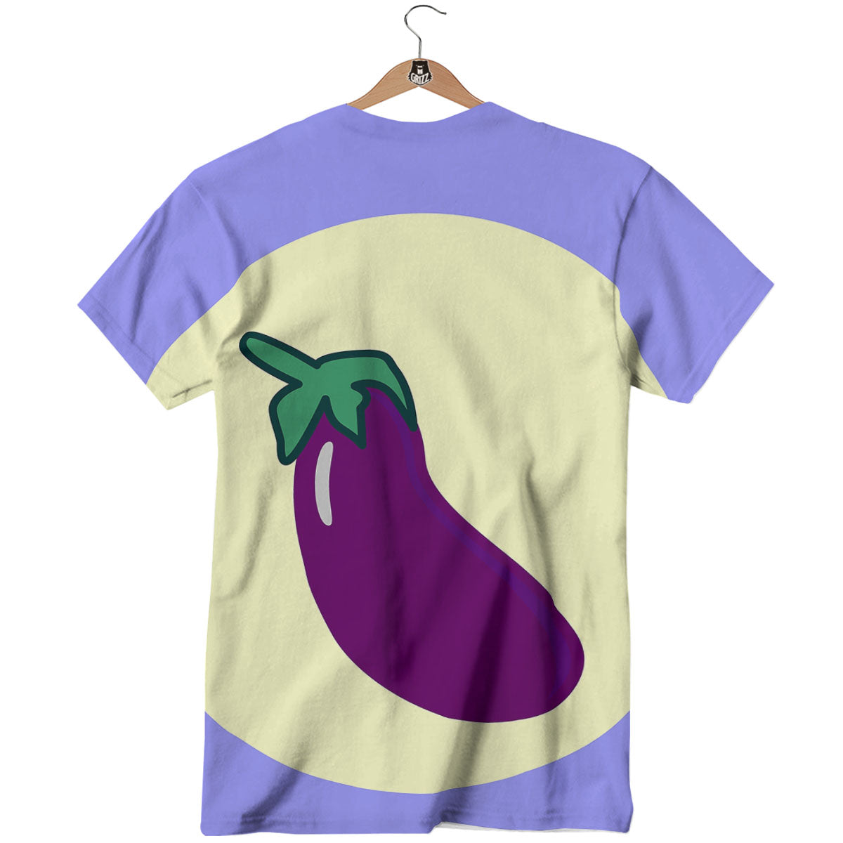 Eggplant Print T-Shirt-grizzshop