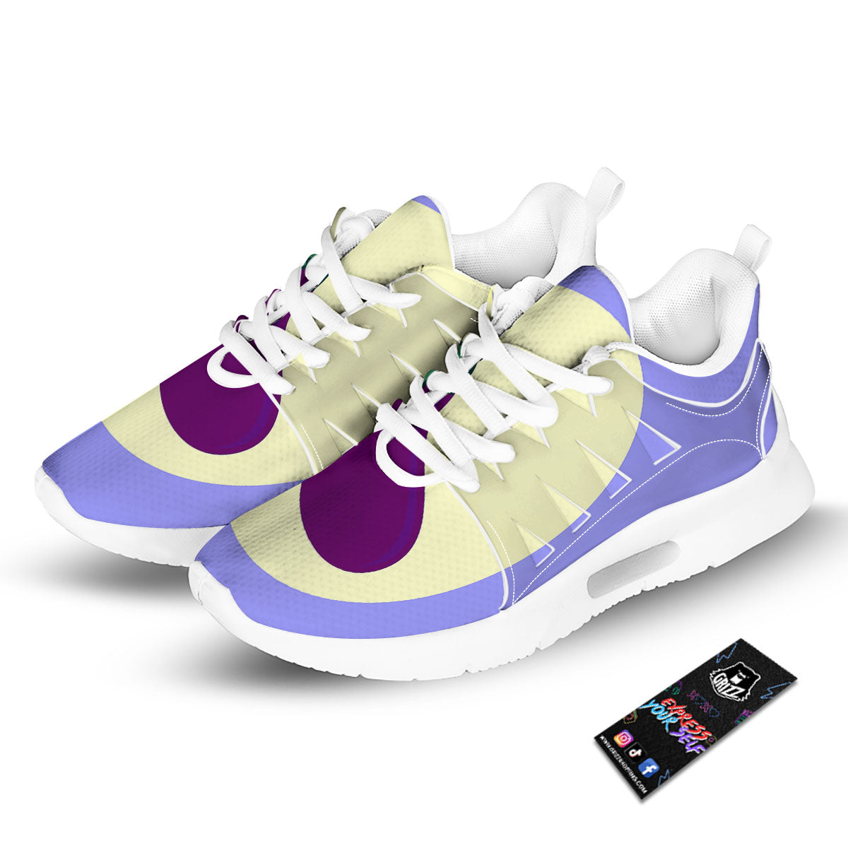 Eggplant Print Tennis Shoes-grizzshop