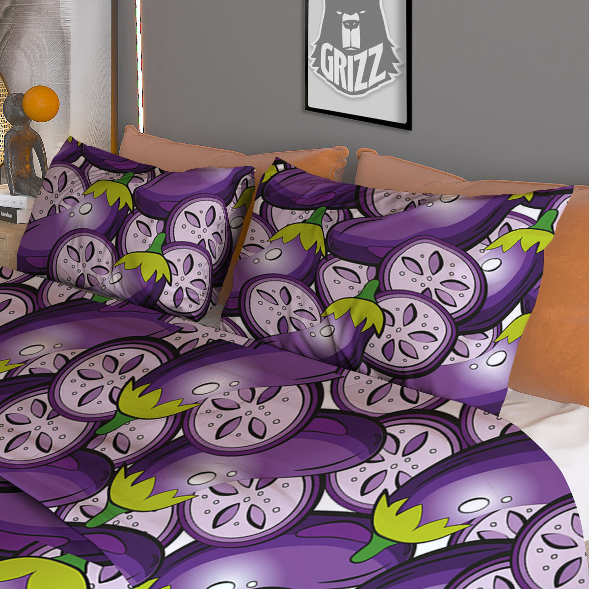 Dragon Traditional Chinese Print Pattern Duvet Cover Bedding Set