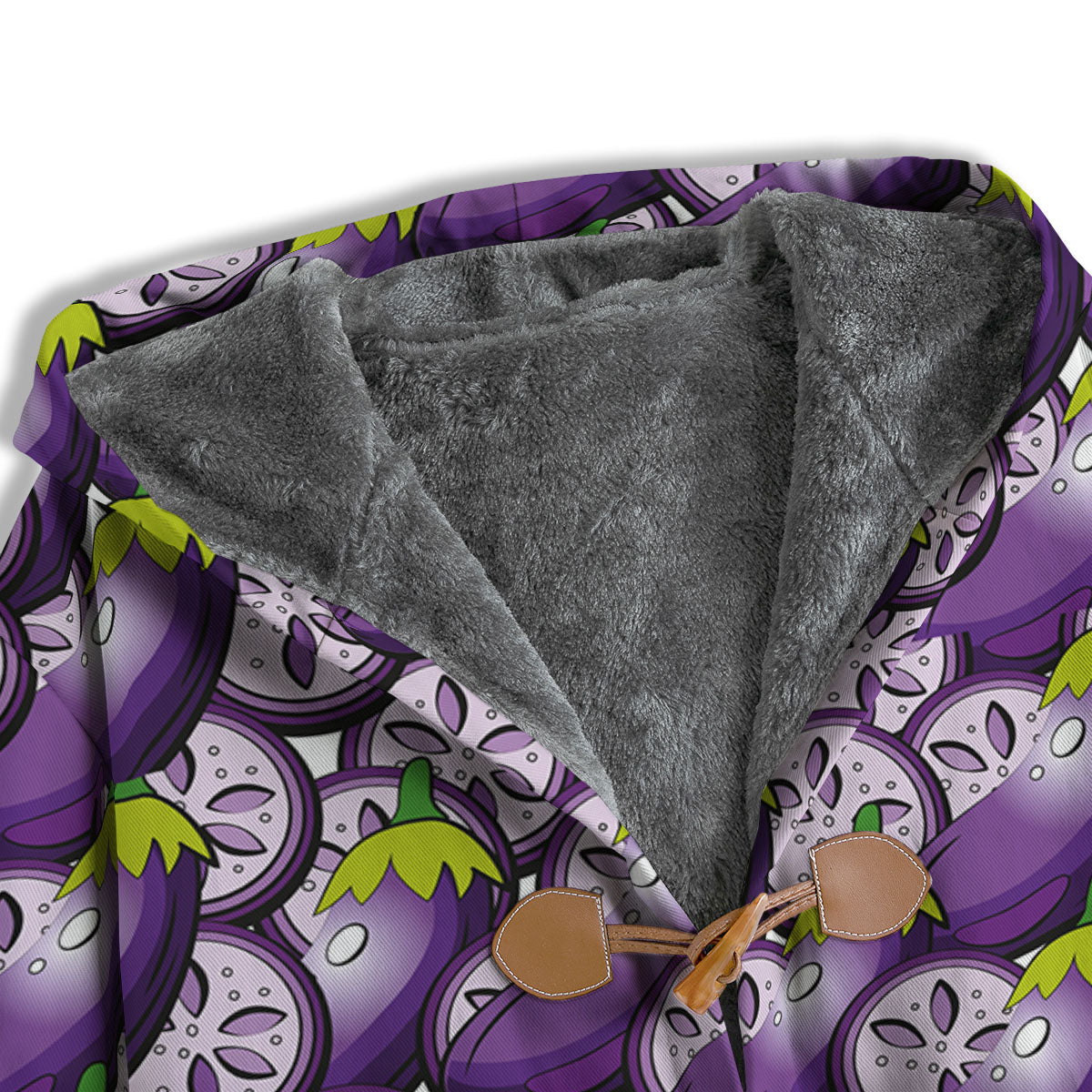 Eggplant Purple Print Pattern Men's Windbreaker Jacket-grizzshop