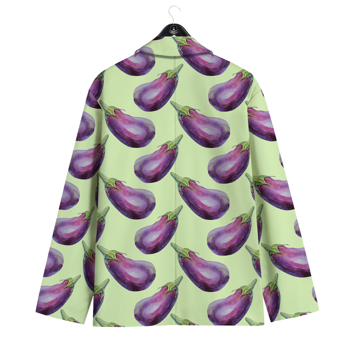 Eggplant Watercolor Pattern Men's Sport Coat-grizzshop