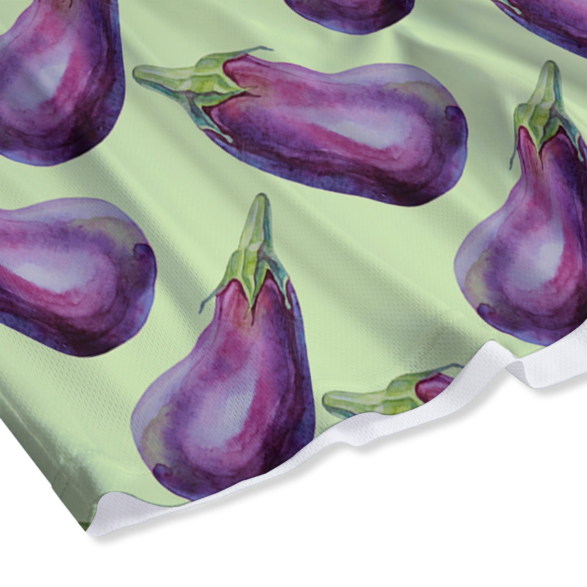 Eggplant Watercolor Pattern Mesh Shorts