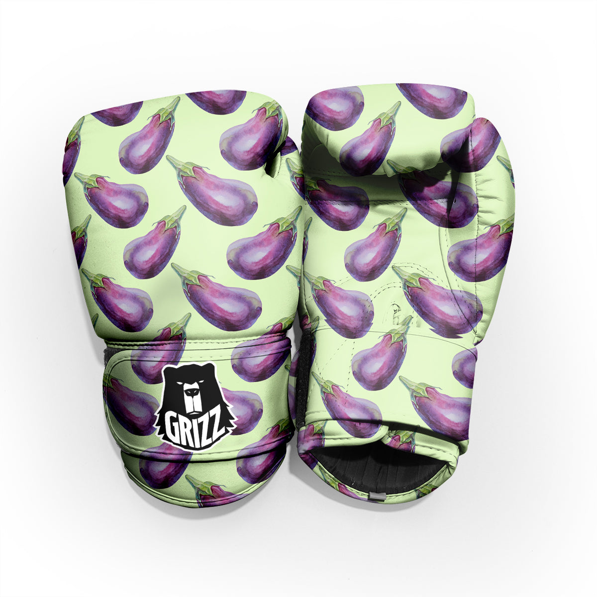 Eggplant Watercolor Pattern Pro Boxing Glove
