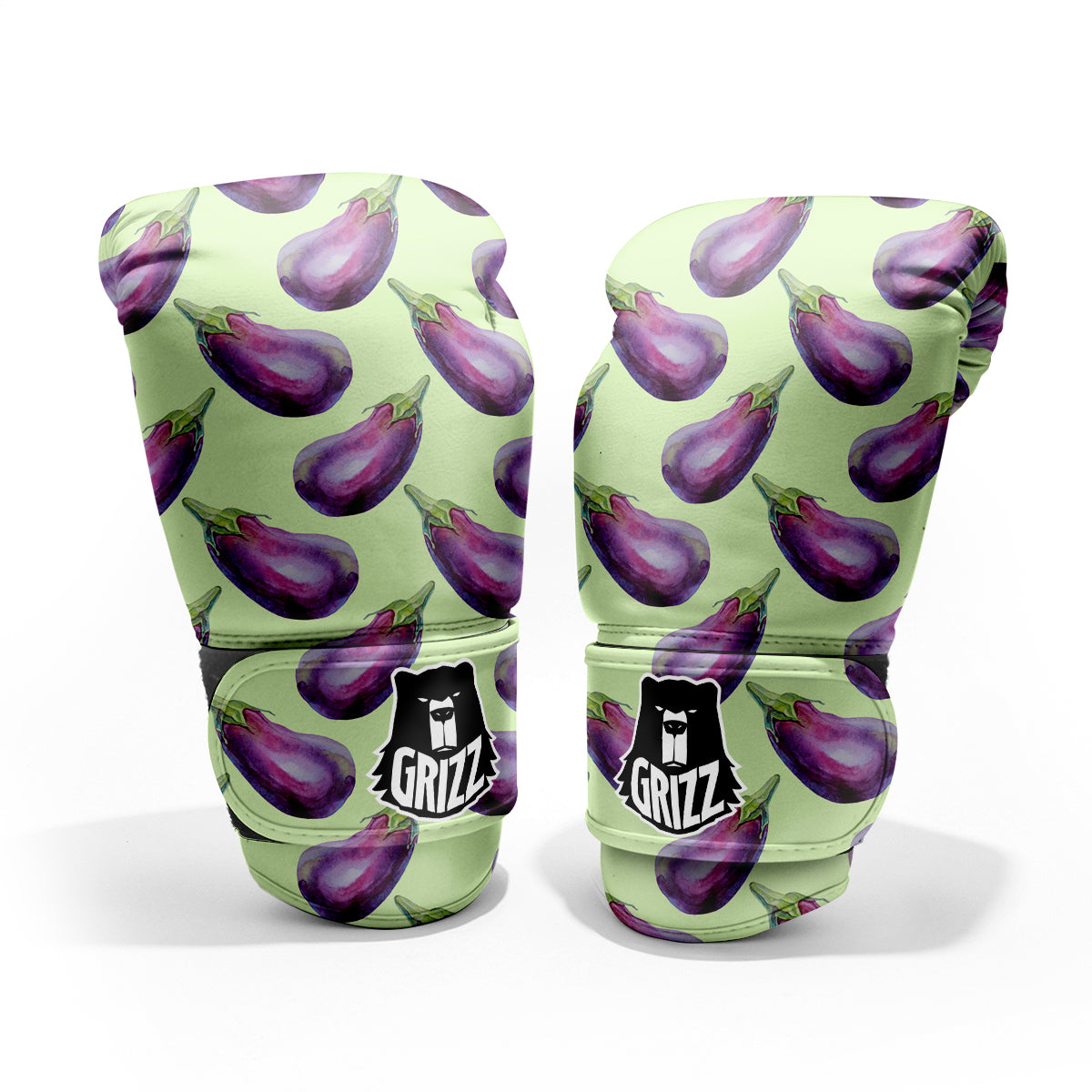 Eggplant Watercolor Pattern Pro Boxing Glove