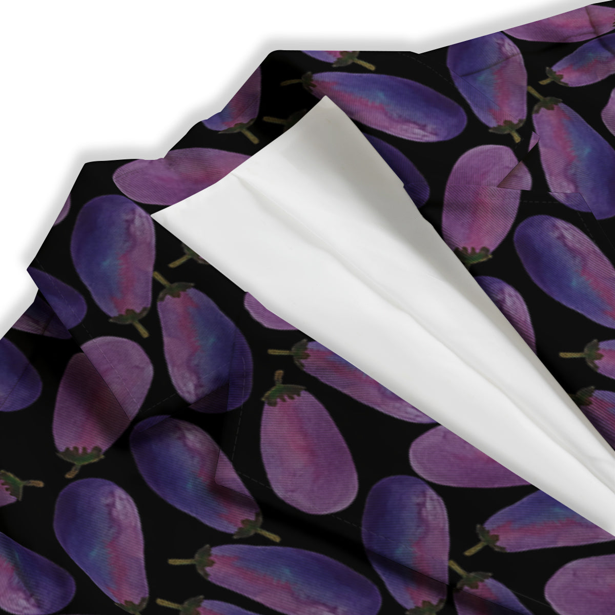 Eggplant Watercolor Print Pattern Women's Blazer-grizzshop