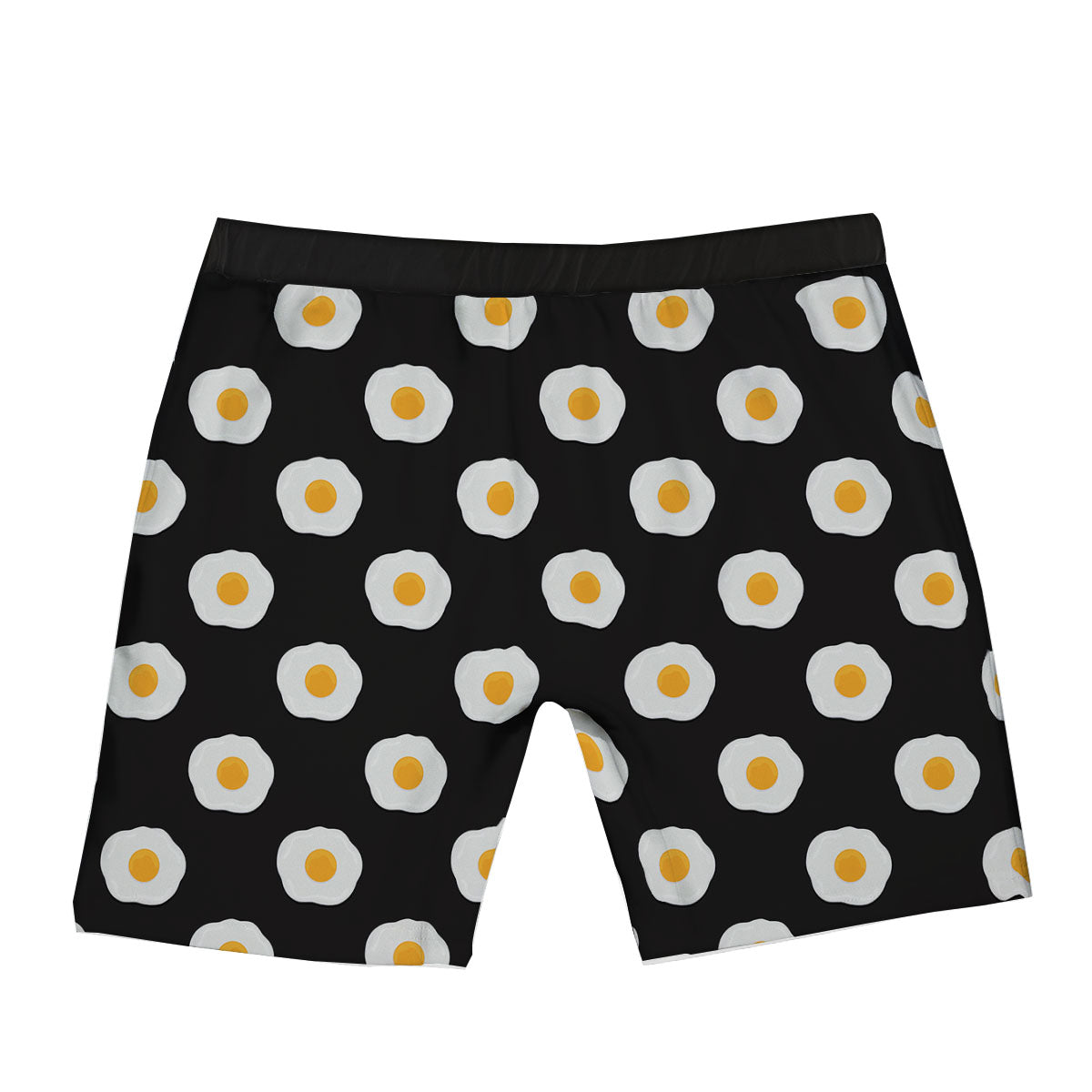 Eggs Black Fried Print Pattern Boxer Briefs-grizzshop