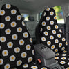 Eggs Black Fried Print Pattern Car Seat Covers-grizzshop