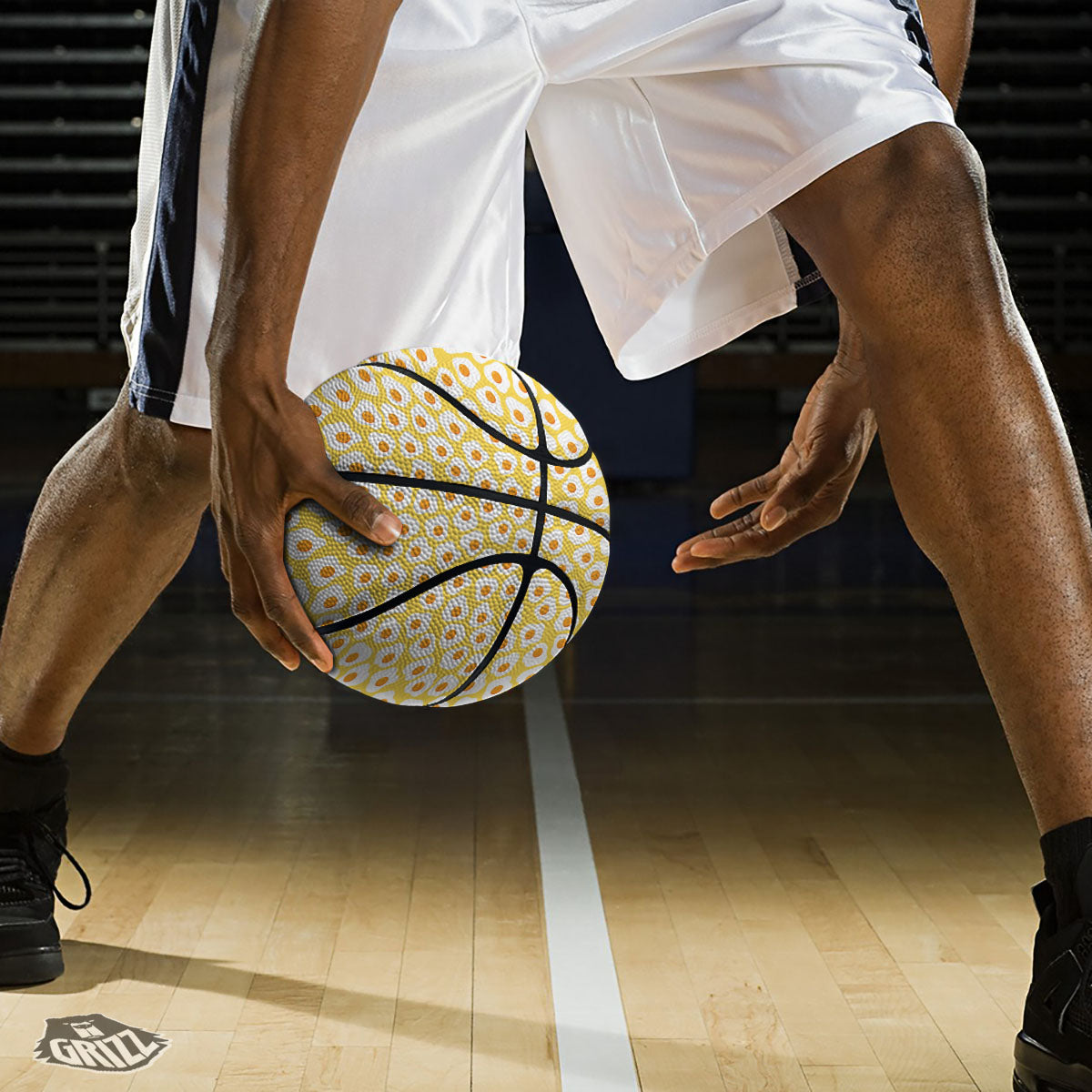 Eggs Print Pattern Basketball-grizzshop