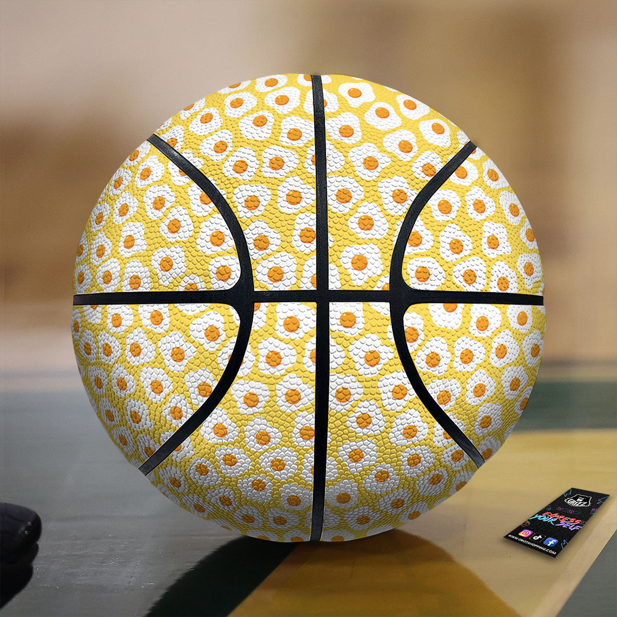 Eggs Print Pattern Basketball-grizzshop