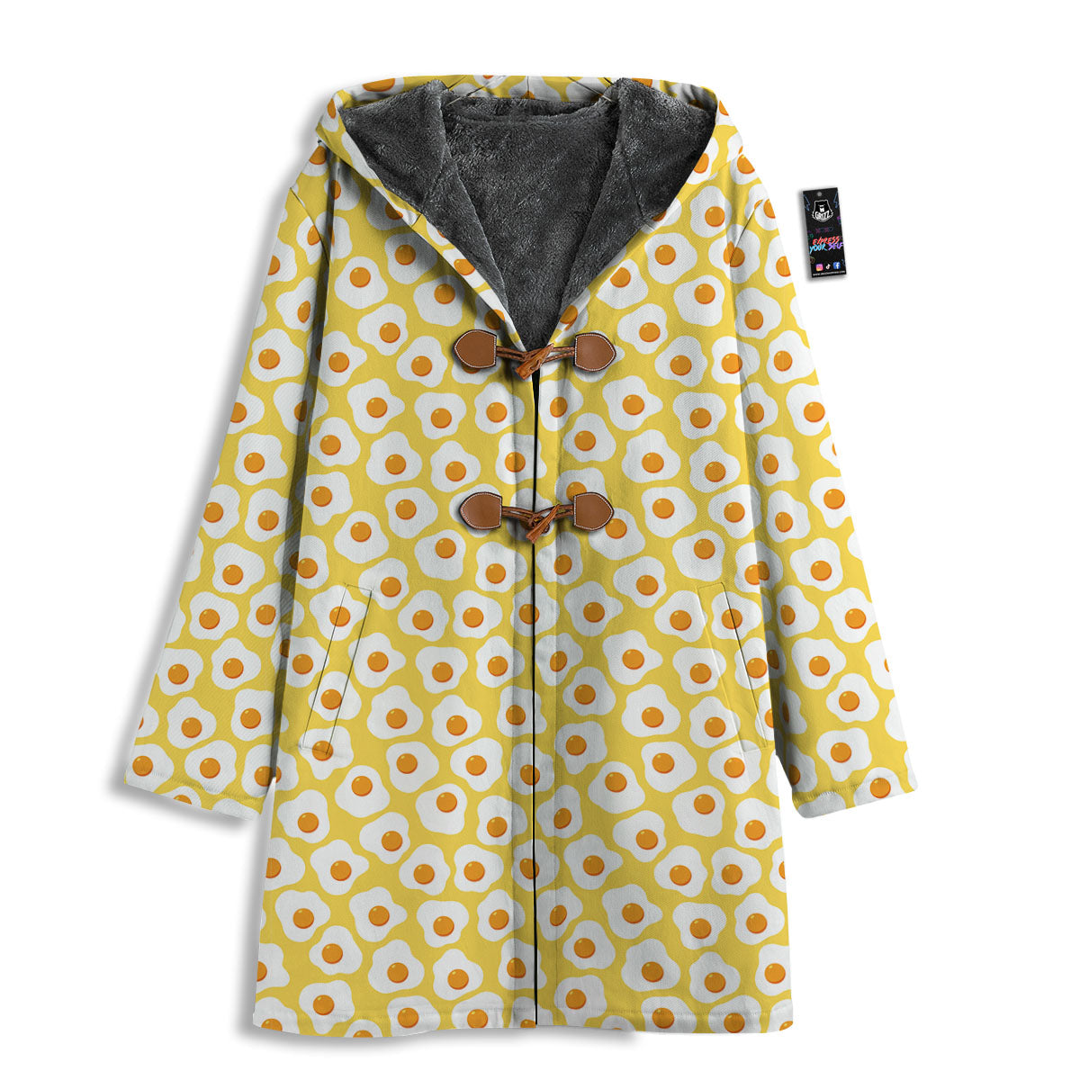 Eggs Print Pattern Men's Windbreaker Jacket-grizzshop