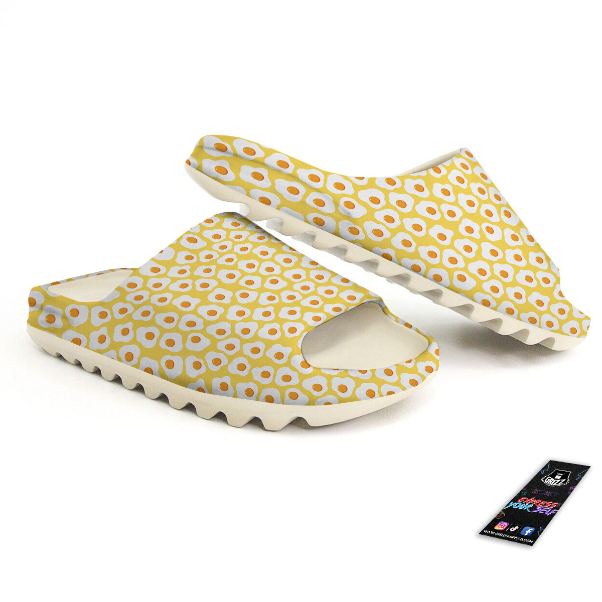 Eggs Print Pattern Sandals-grizzshop