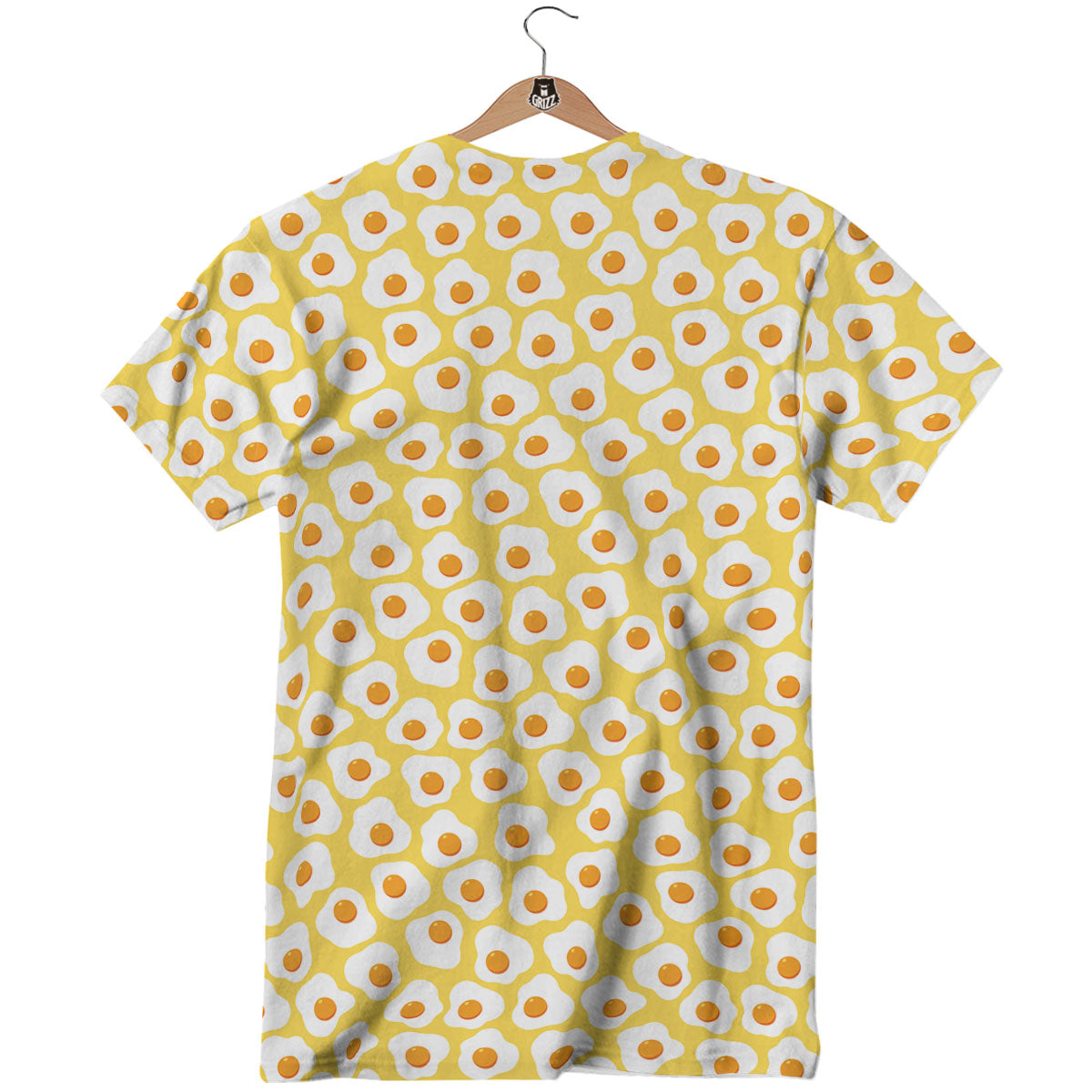 Eggs Print Pattern T-Shirt-grizzshop
