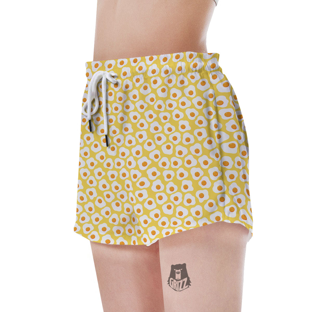 Eggs Print Pattern Women's Shorts-grizzshop