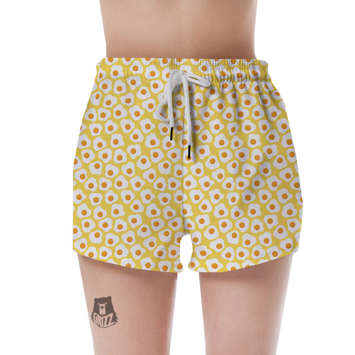 Eggs Print Pattern Women's Shorts-grizzshop