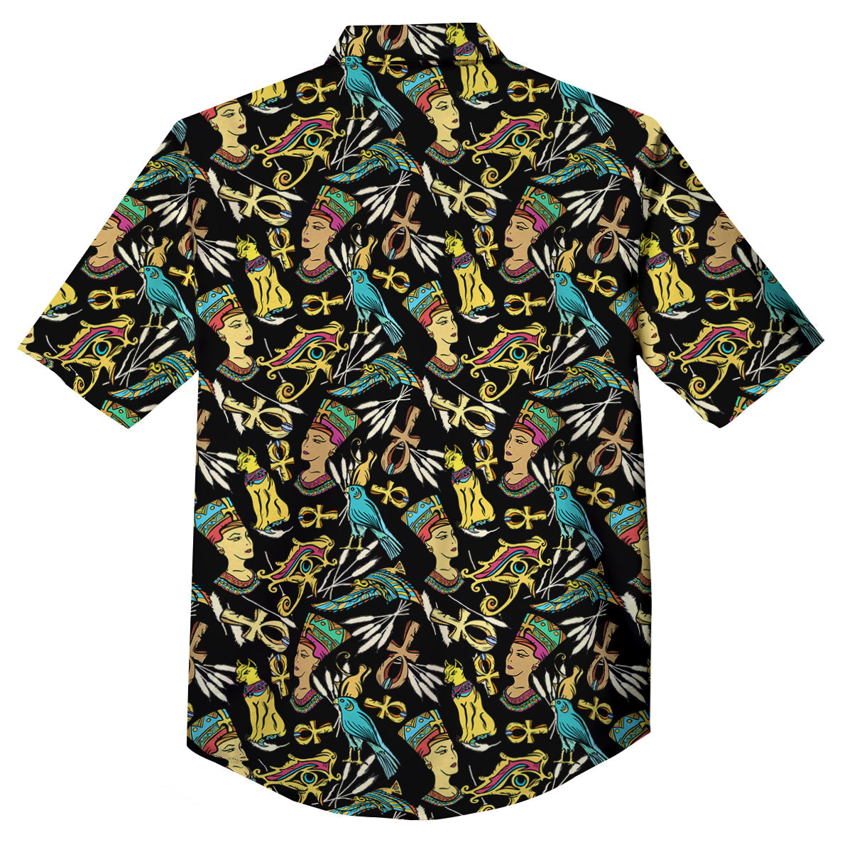 Egypt Ancient Print Pattern Button Up Shirt-grizzshop