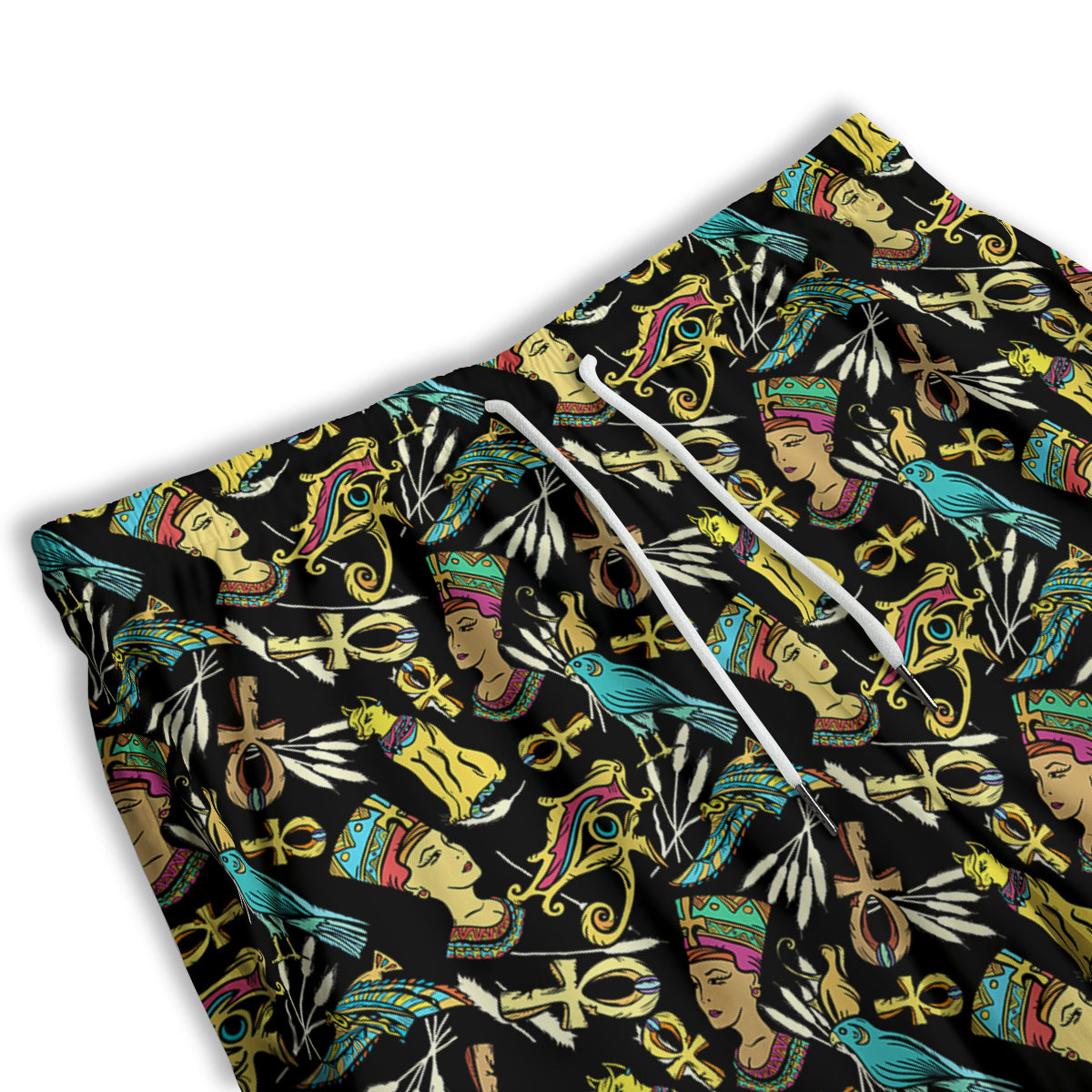Egypt Ancient Print Pattern Men's Athletic Shorts