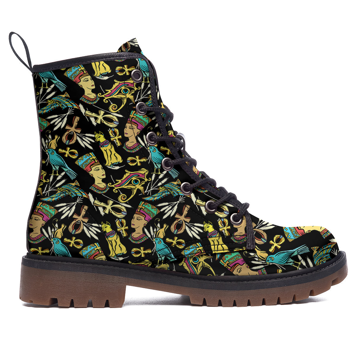 Egypt Ancient Print Pattern Work Boots-grizzshop