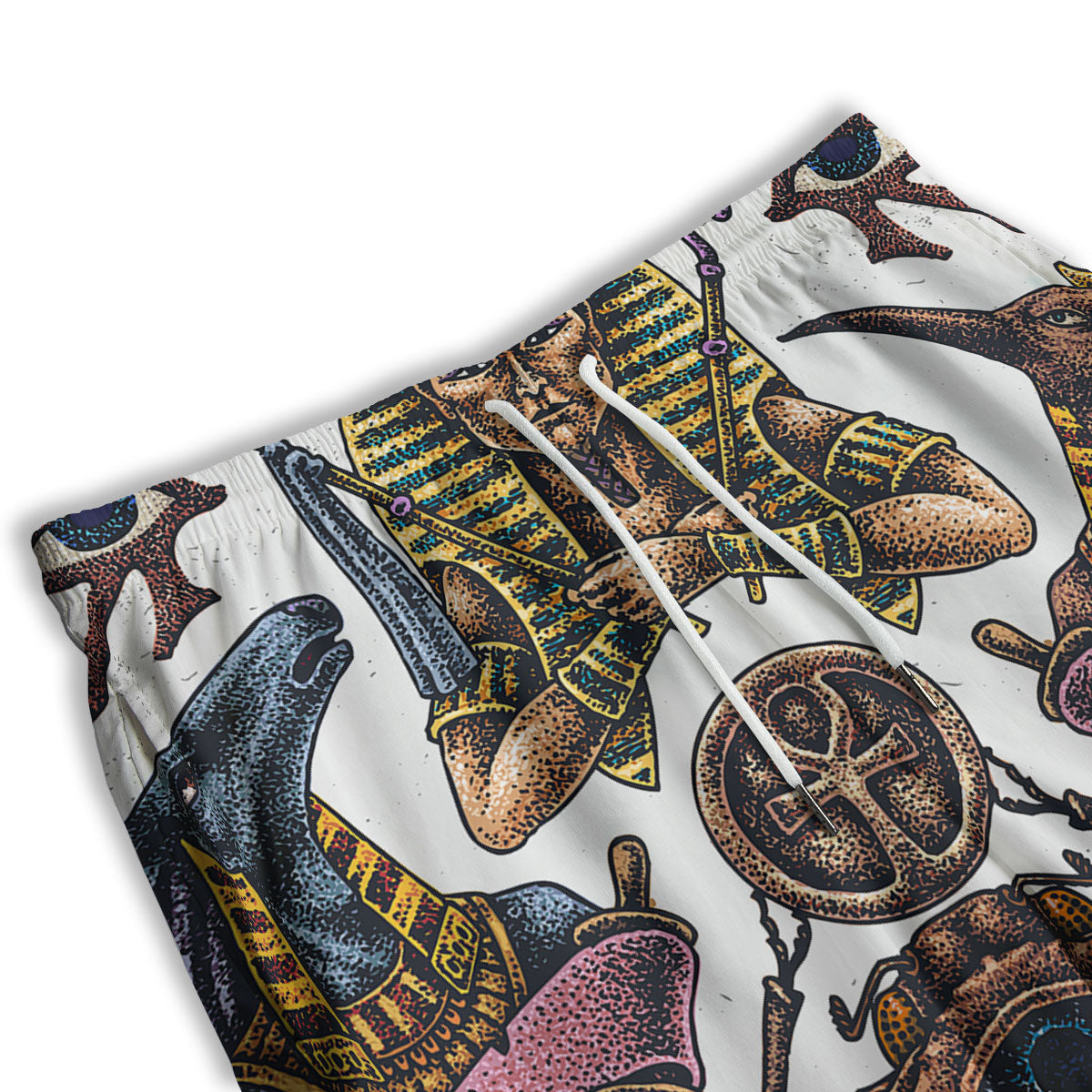 Egypt Hand Drawn Print Men's Athletic Shorts